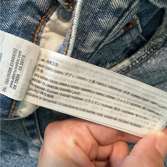 Abercrombie & Fitch The Ankle Straight Ultra High Rise Jeans, 26/2S NWOT - Picture 10 of 10